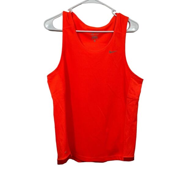Nike Dri-Fit Blaze Orange Athletic Tank Top - Picture 1 of 3